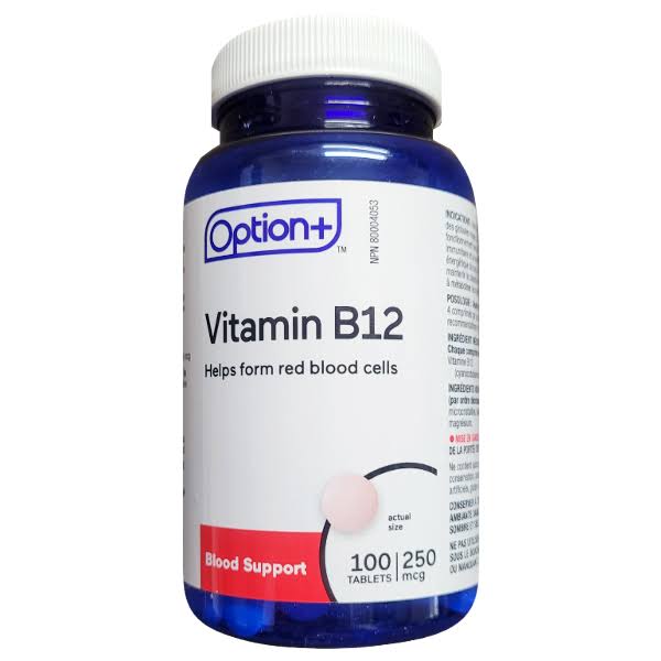 Option+ - Vitamin B12 250mcg Multivitamin Tablets | 100 Tablets