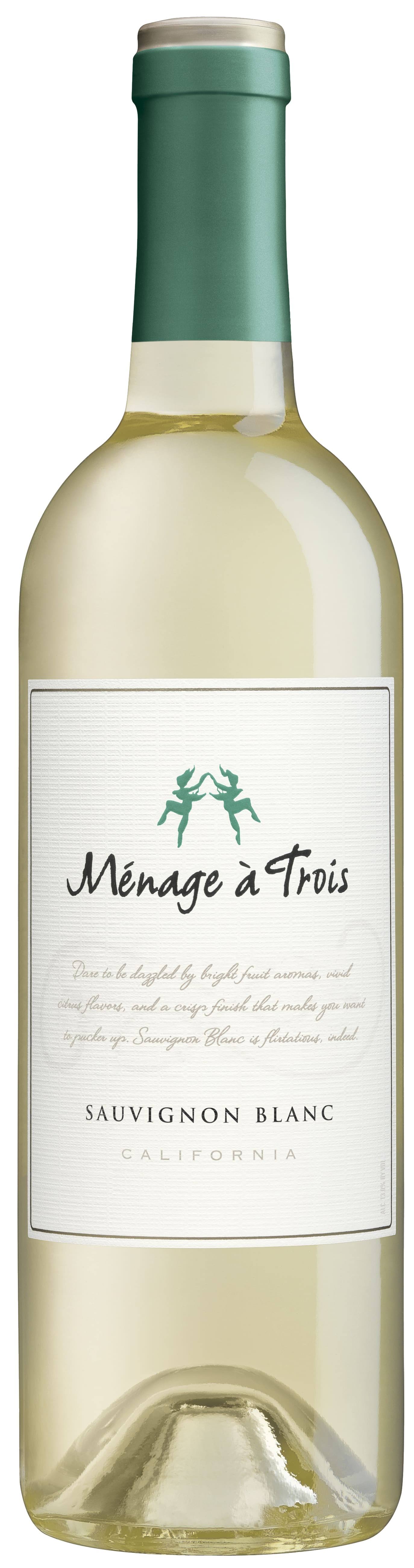 Menage A Trois Sauvignon Blanc, California - 750 ml