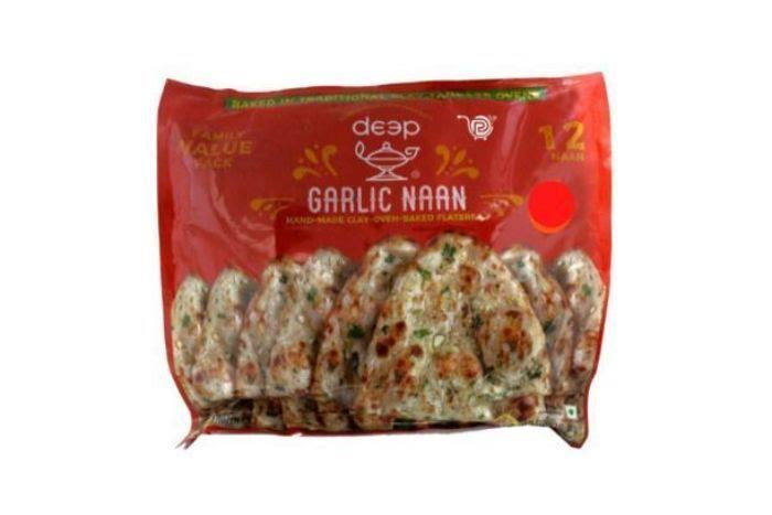 Deep Garlic Naans - 900 Grams - Indian Bazaar - Delivered by Mercato