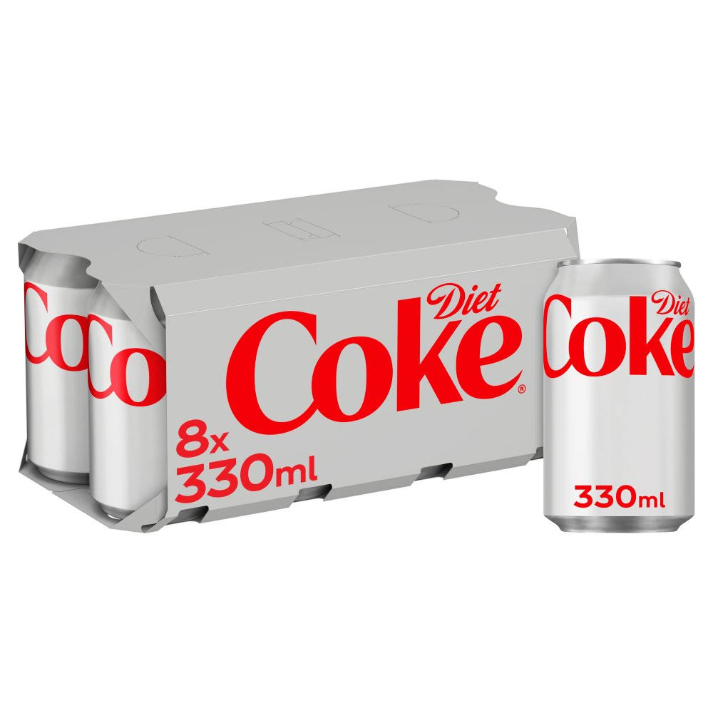 Diet Coke - 330ml, 8pk