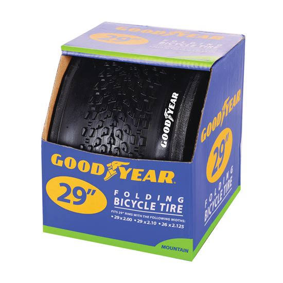 Kent 91065 Folding Mountain Bike Tire, 29 in Wheel, Black, for 29 x 2 to 2-1/8 in Rim 2 Pack