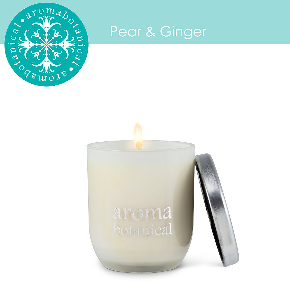 Abbott Collection AB-16-AB-005-PG 3 in. Pear & Ginger Candle White - Small