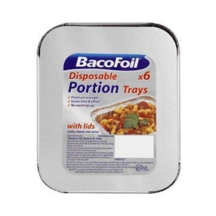 BACO -Foil Portion Trays 6 Pack