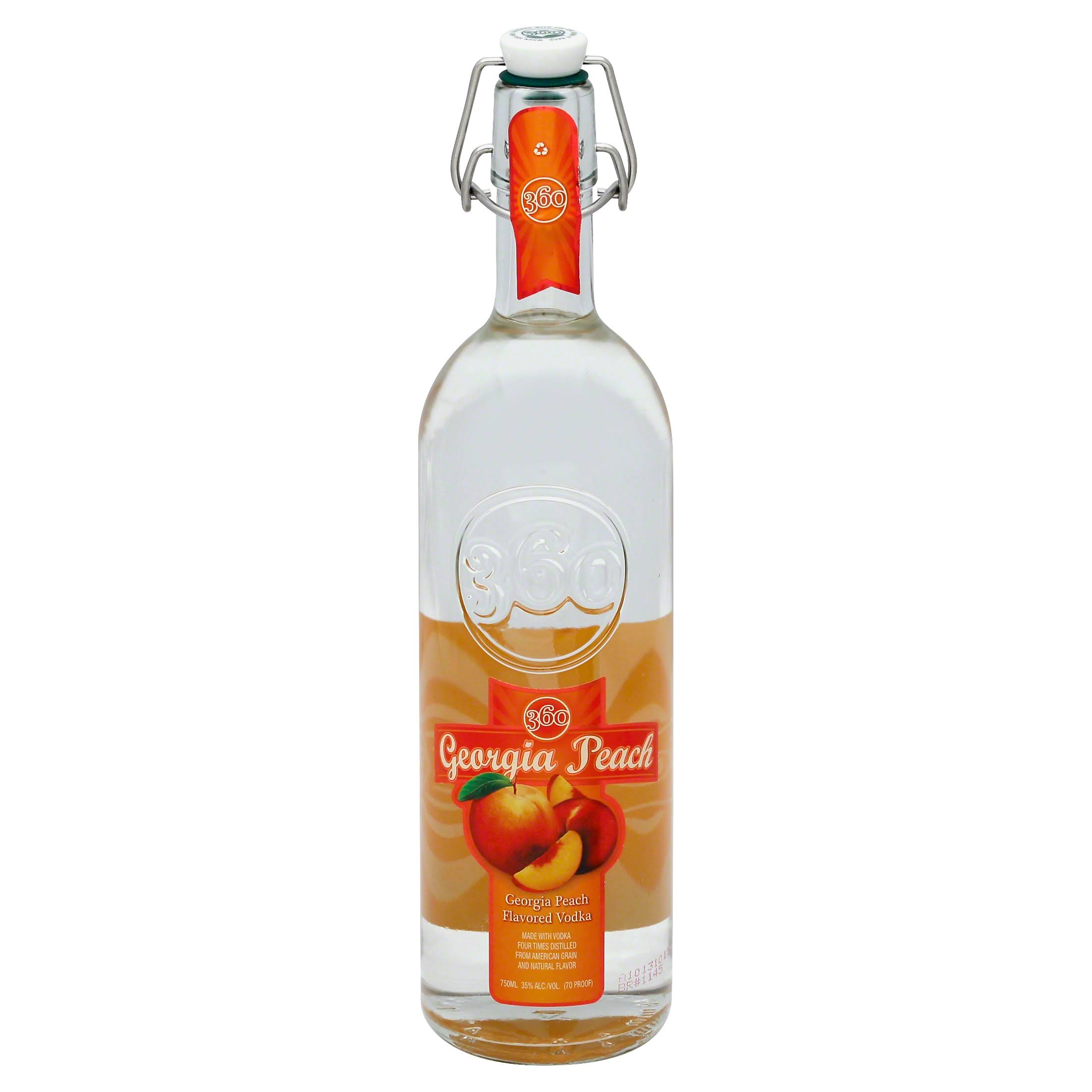 360 Georgia Peach Vodka - 750 ml bottle