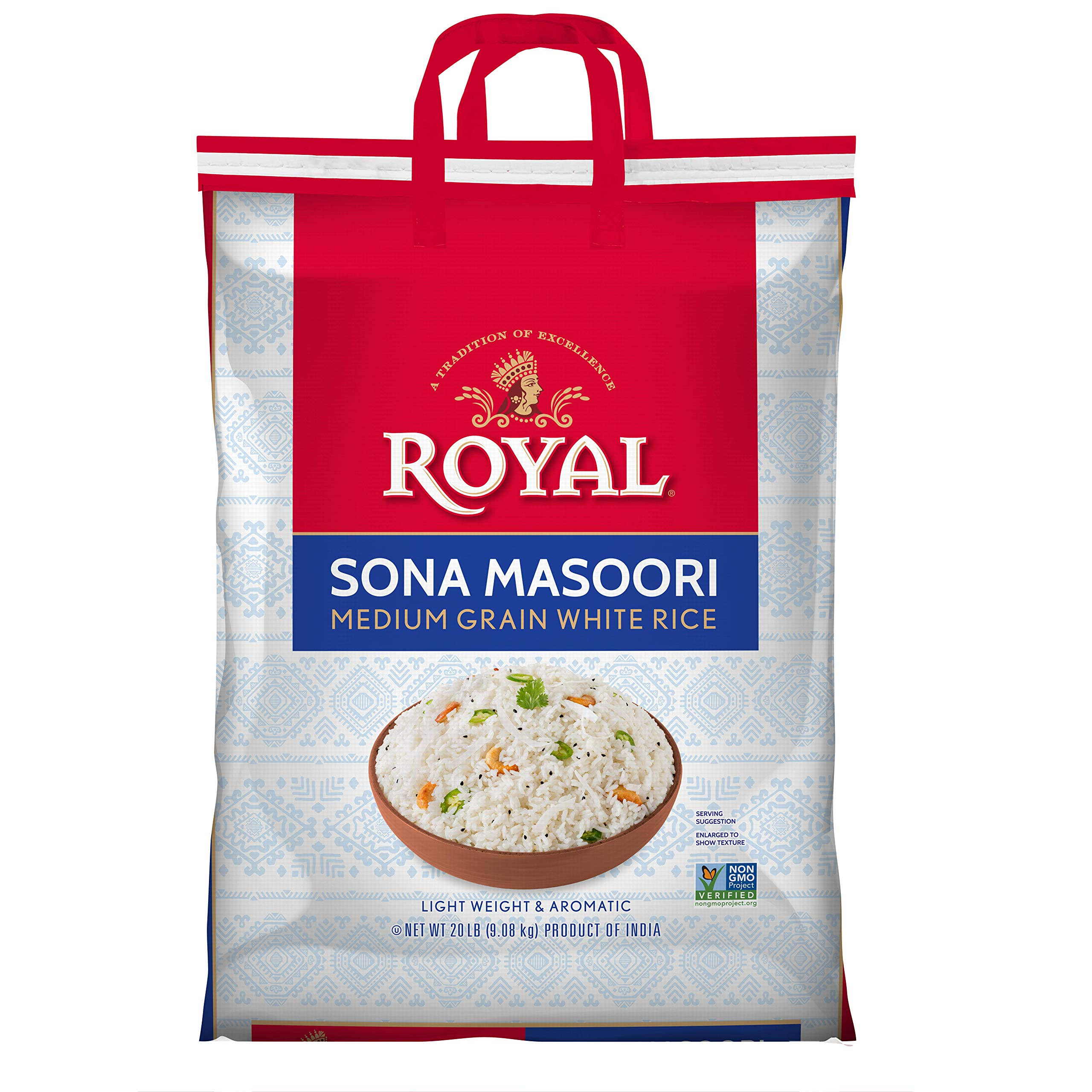 Royal, Sona Masoori Rice, 20 Poundlb