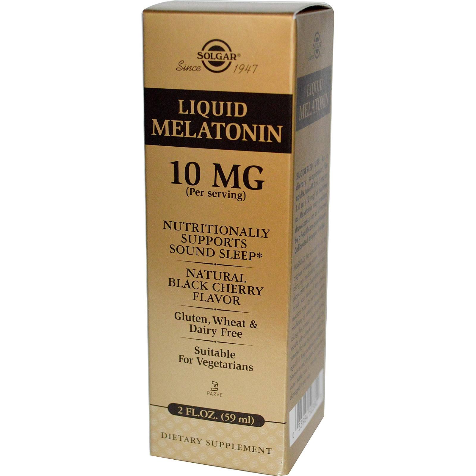 Solgar Liquid Melatonin - 10mg, 59ml, Black Cherry
