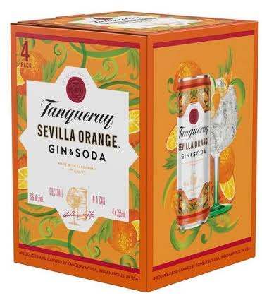 Tanqueray Gin Soda Sevilla Orange