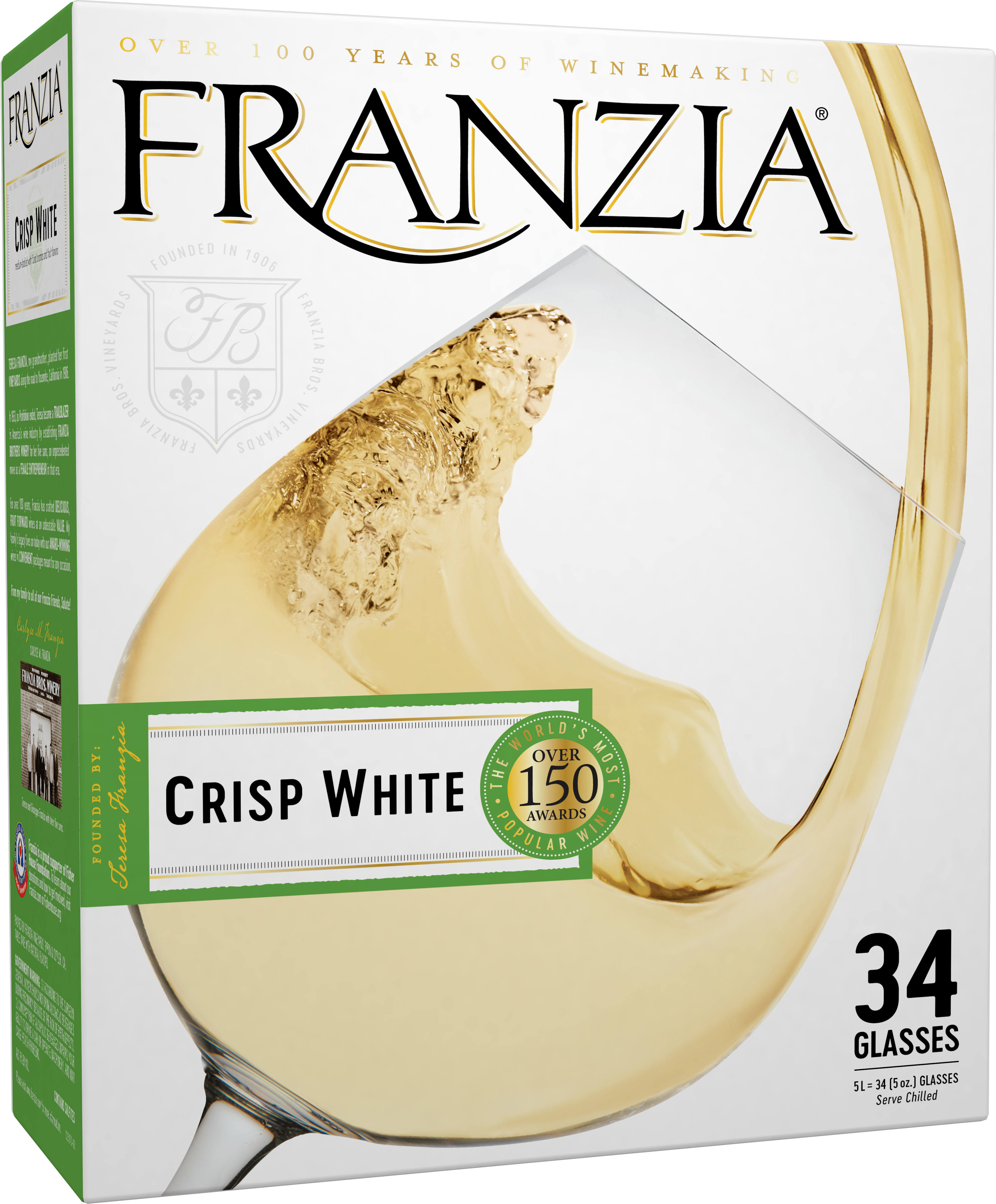 Franzia House Wine Favorites Crisp White - 5l