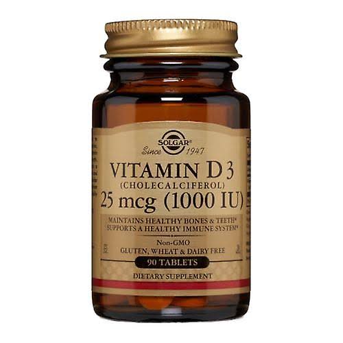 Solgar Vitamin D3 (Cholecalciferol) - 1000iu (25ug), 90 Tablets