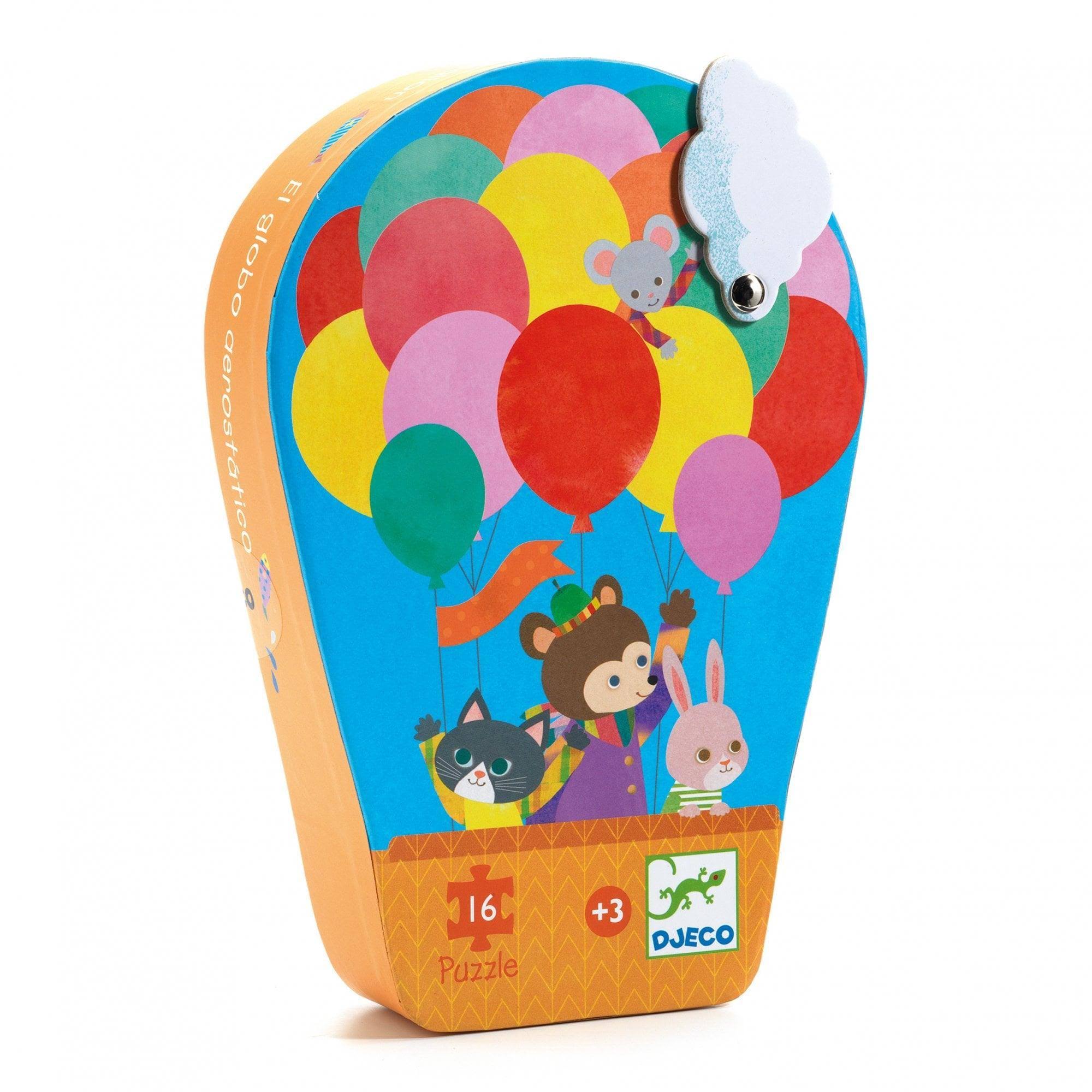 Djeco Puzzle Silhouette 16 pcs Hot Air Balloon