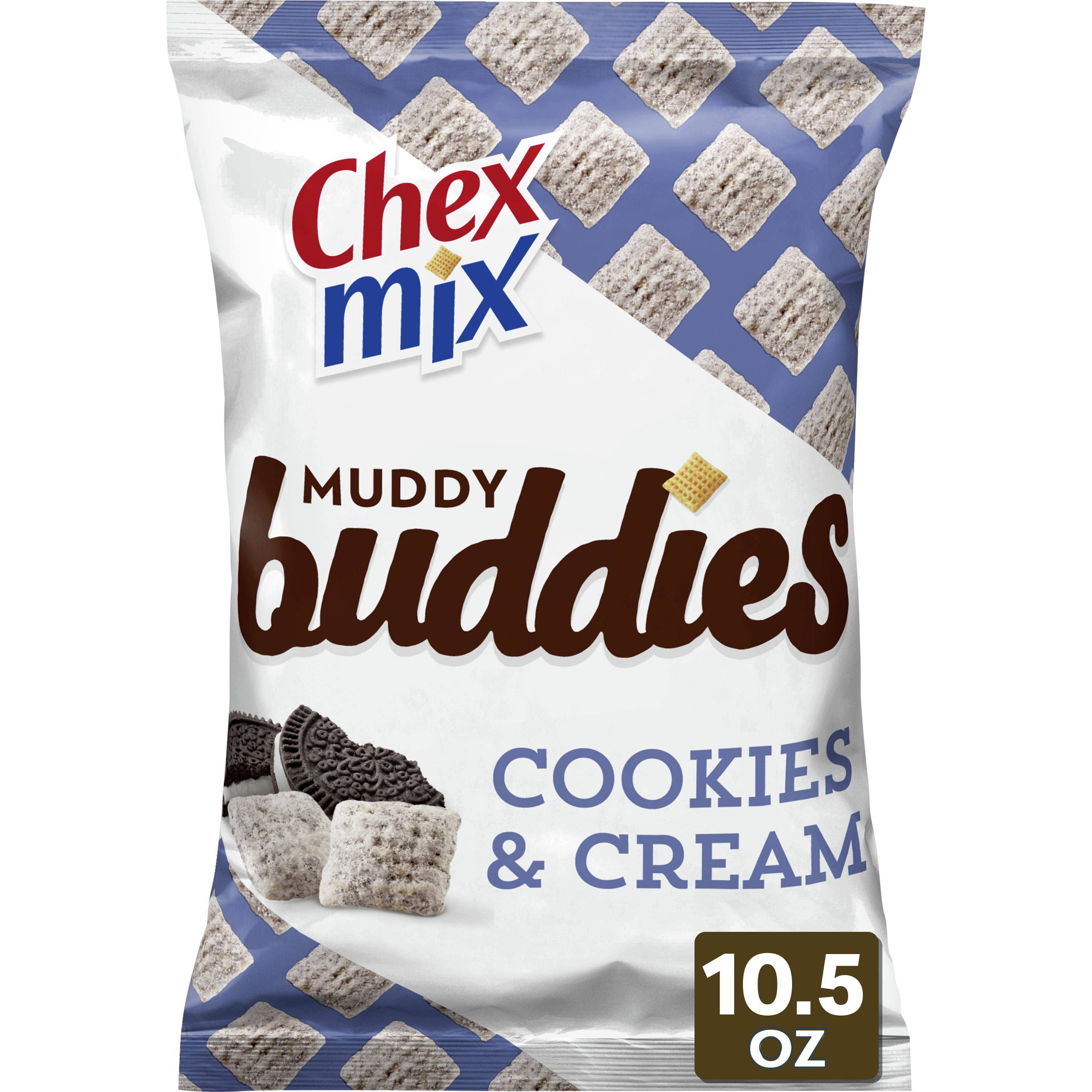 Chex Mix Muddy Buddies, Cookies And Cream, Snack Bag, 10.5 Oz