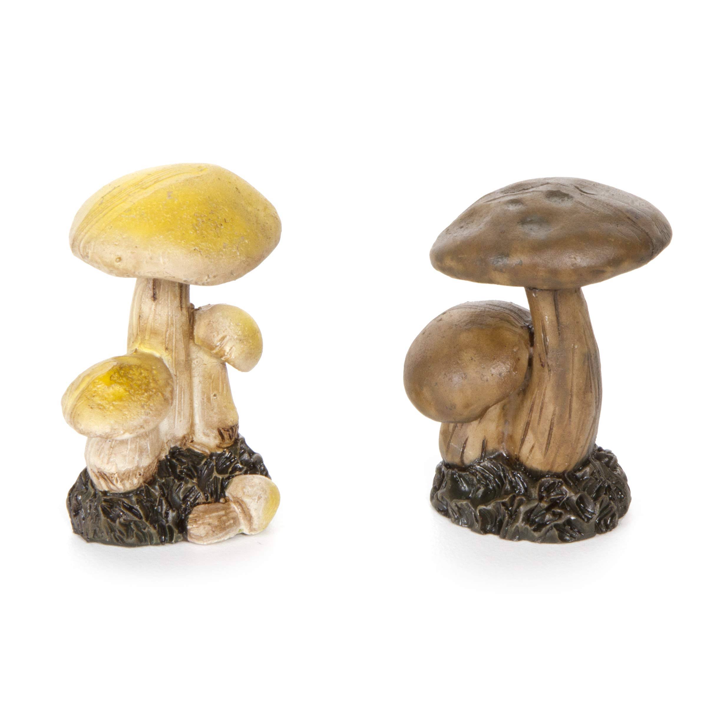 Darice FAP209762BC Mini Mushroom Resin X2Ast 2-in