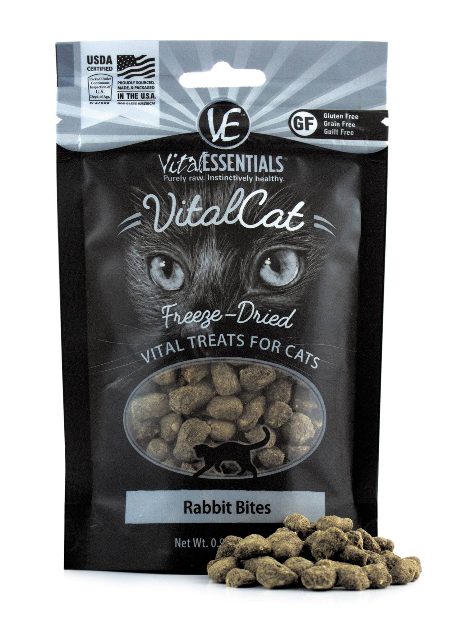 Vital Essentials Rabbit Bites Freeze-Dried Cat Treats