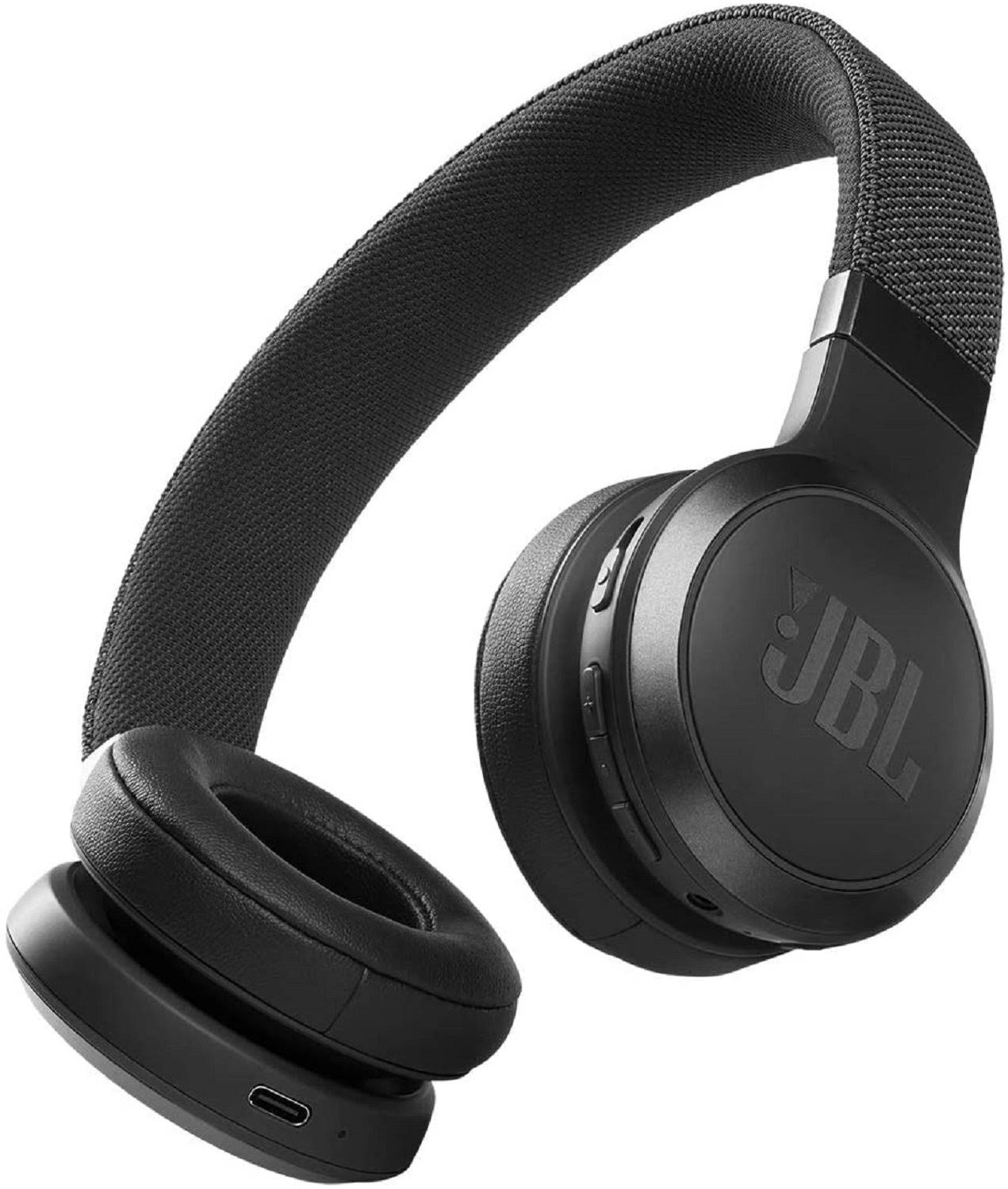 JBL Live 460NC Wireless Noise Cancelling On-Ear Headphones, Black