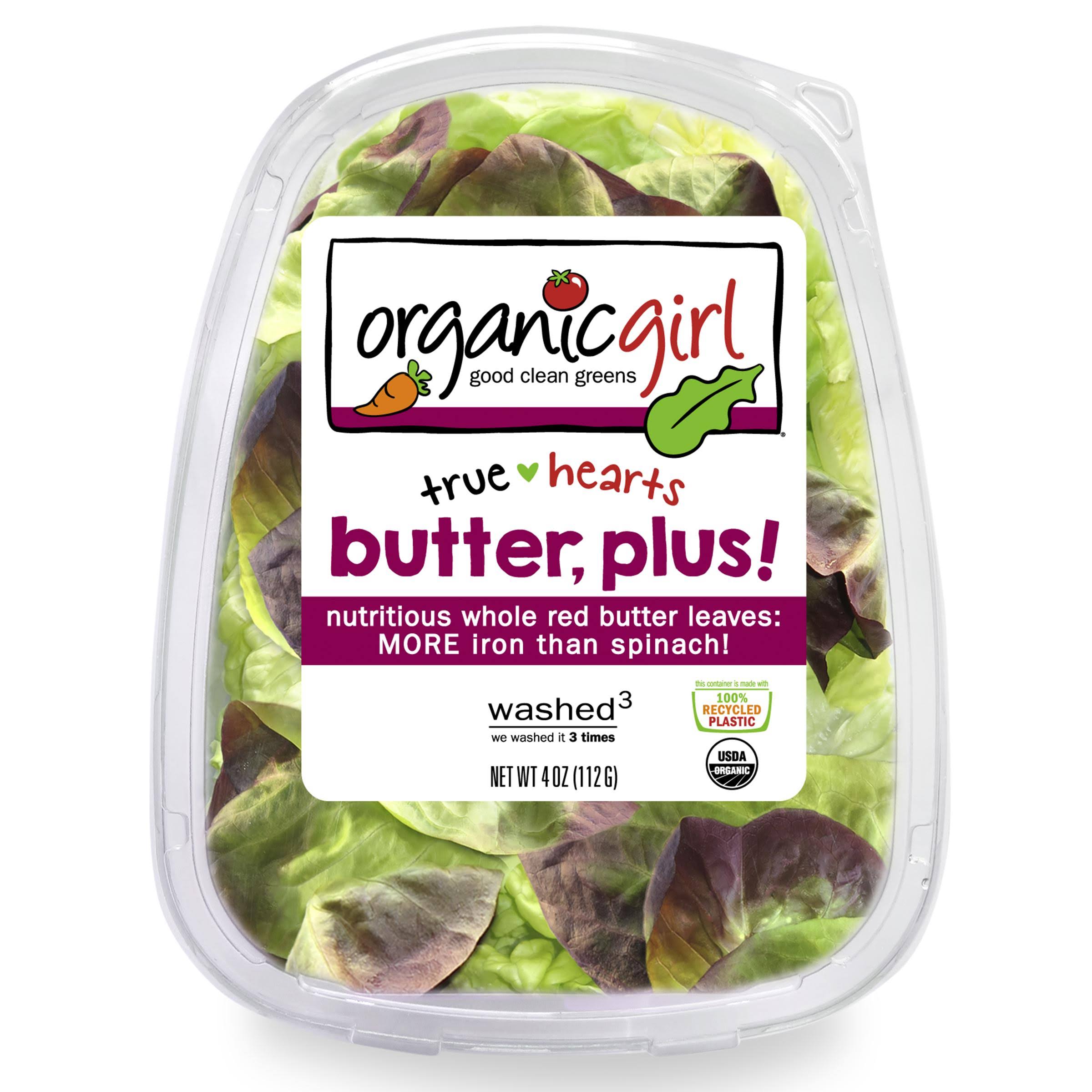 Organicgirl Lettuce, Butter Plus!, True Hearts - 4 oz