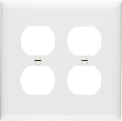 Pass & Seymour Outlet Openings - White, 2 Duplex