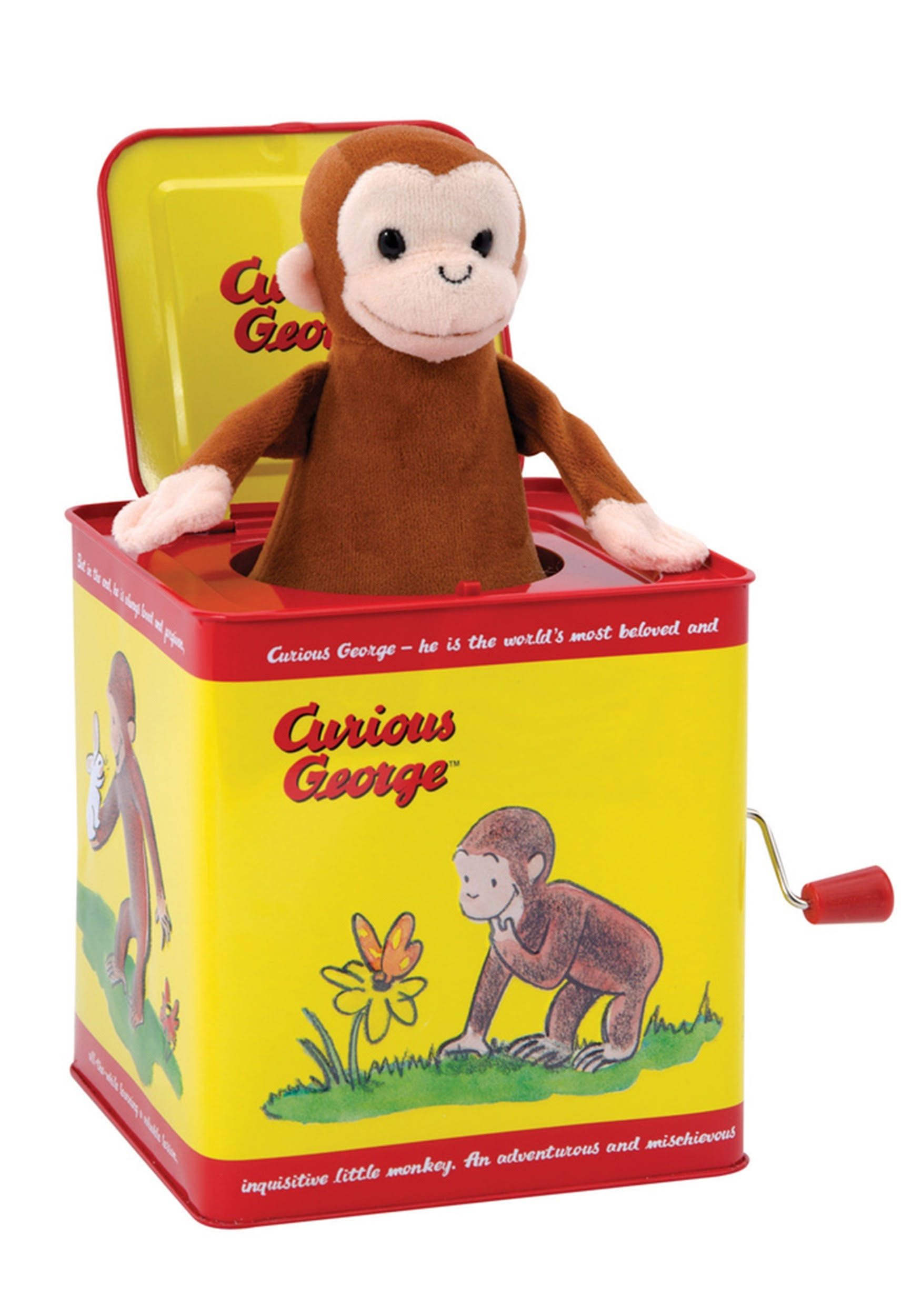 Schylling Classic Curious George Musical Jack in the Box Toy