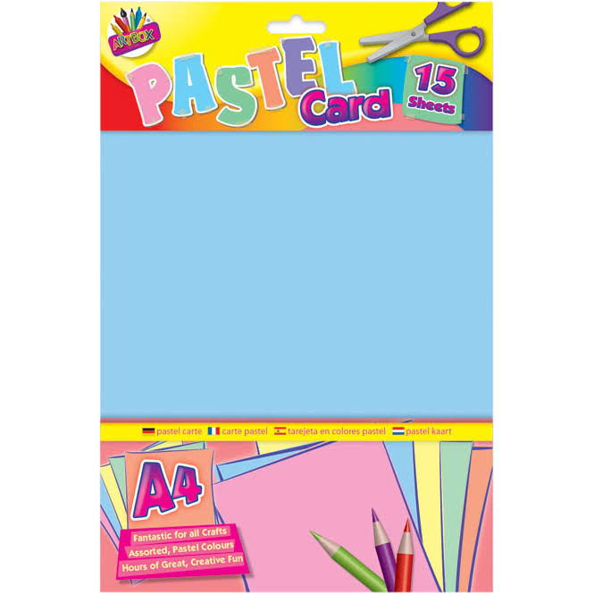 Artbox A4 Pastel Card - 15 Sheets