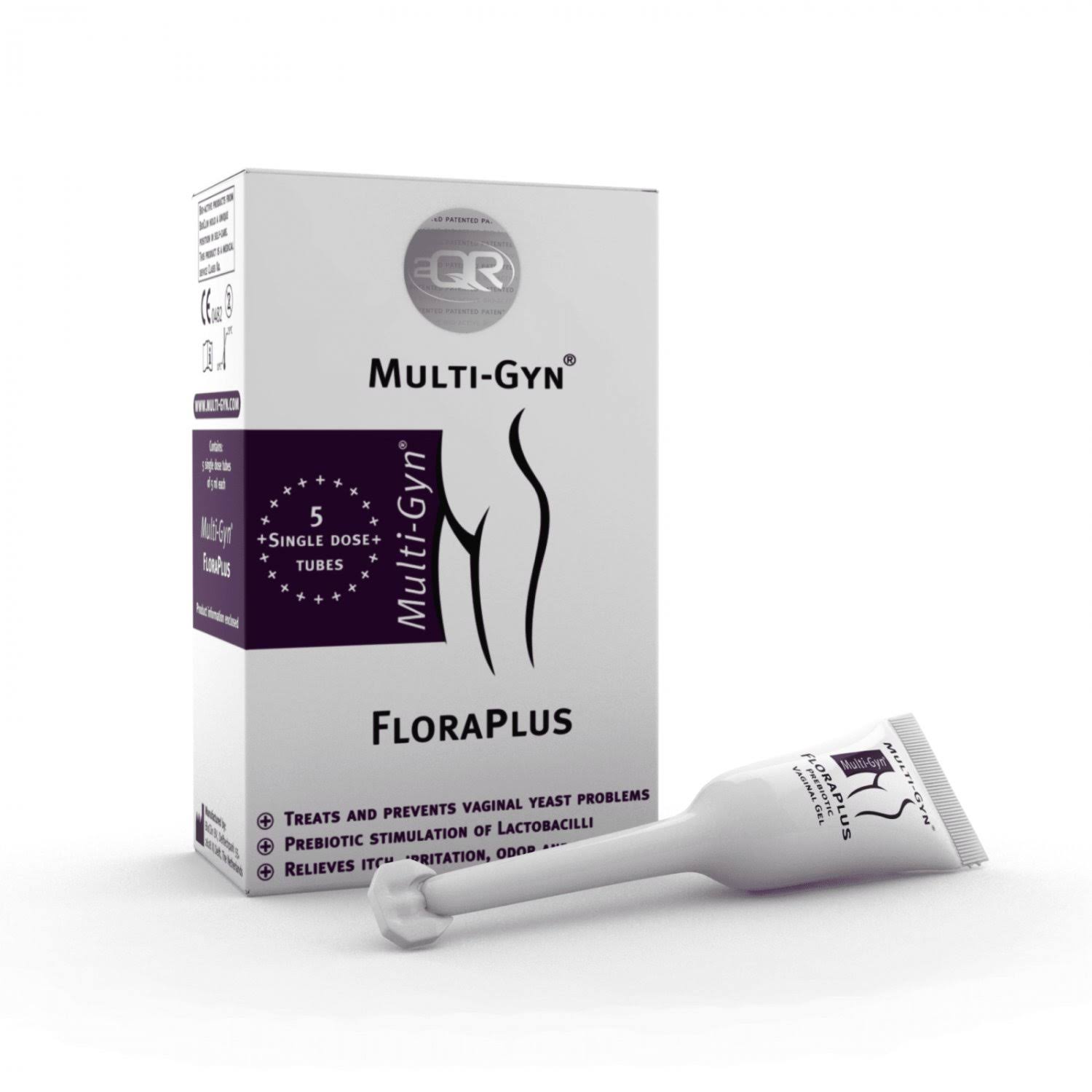 Multi-Gyn FloraPlus Feminine Hygiene Single Dose Tubes - 5pc