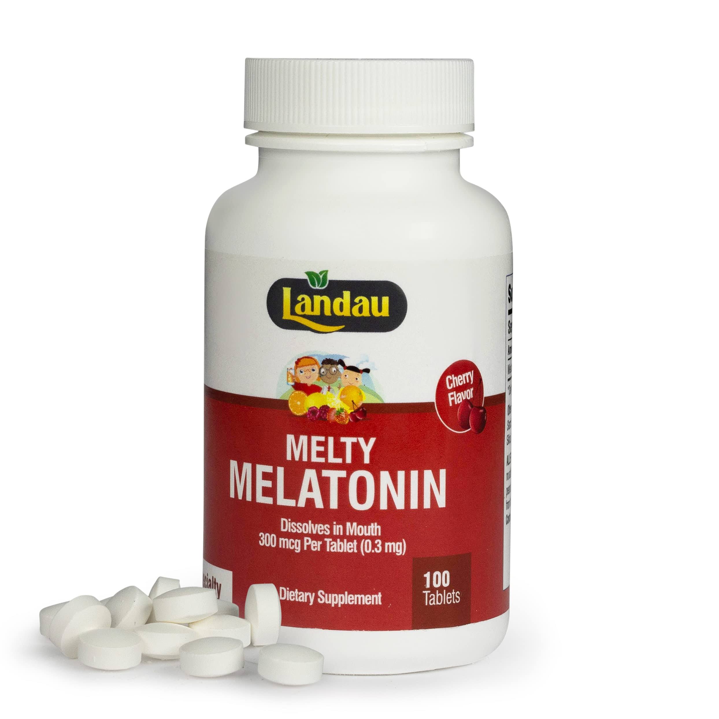 Landau Melty Melatonin Dietary Supplement - 100ct