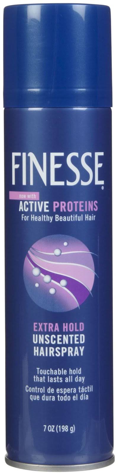 Finesse Unscented Hairspray - Xtra Hold, 205ml