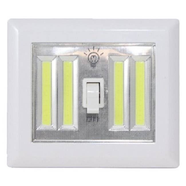 Promier Cordless Light Switch - Magnetic or Velcro Back, 2 LED