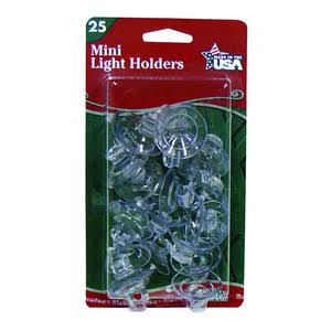 Adams Christmas 7501-00-1040 Mini Light Holder - 25pk