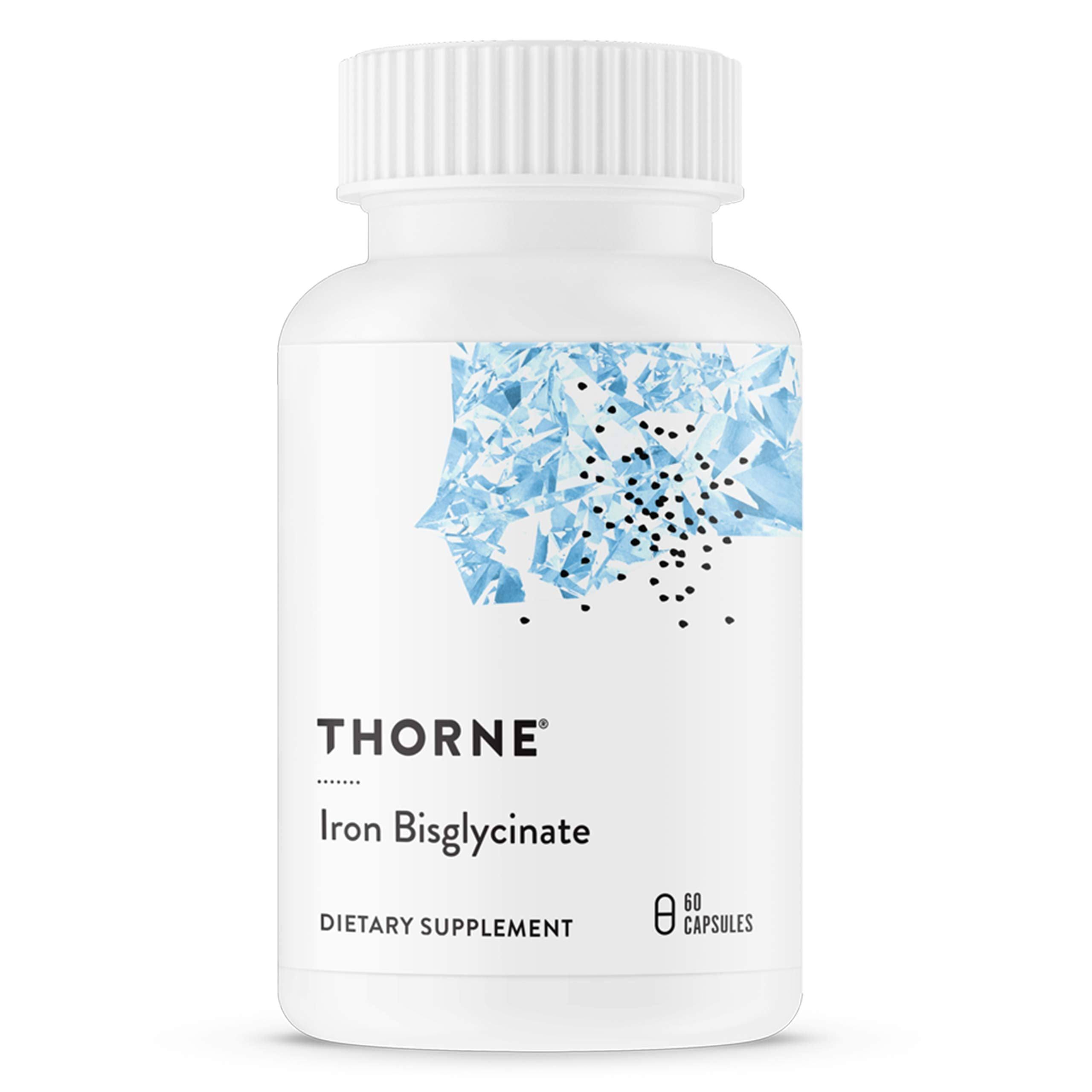 Thorne Research Iron Bisglycinate Dietary Supplement - 60 Capsules