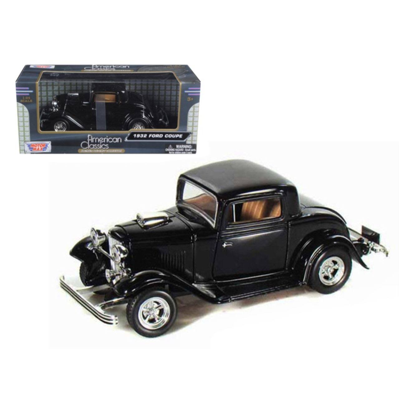 1932 Ford Coupe Black 1/24 Diecast Model Car by Motormax
