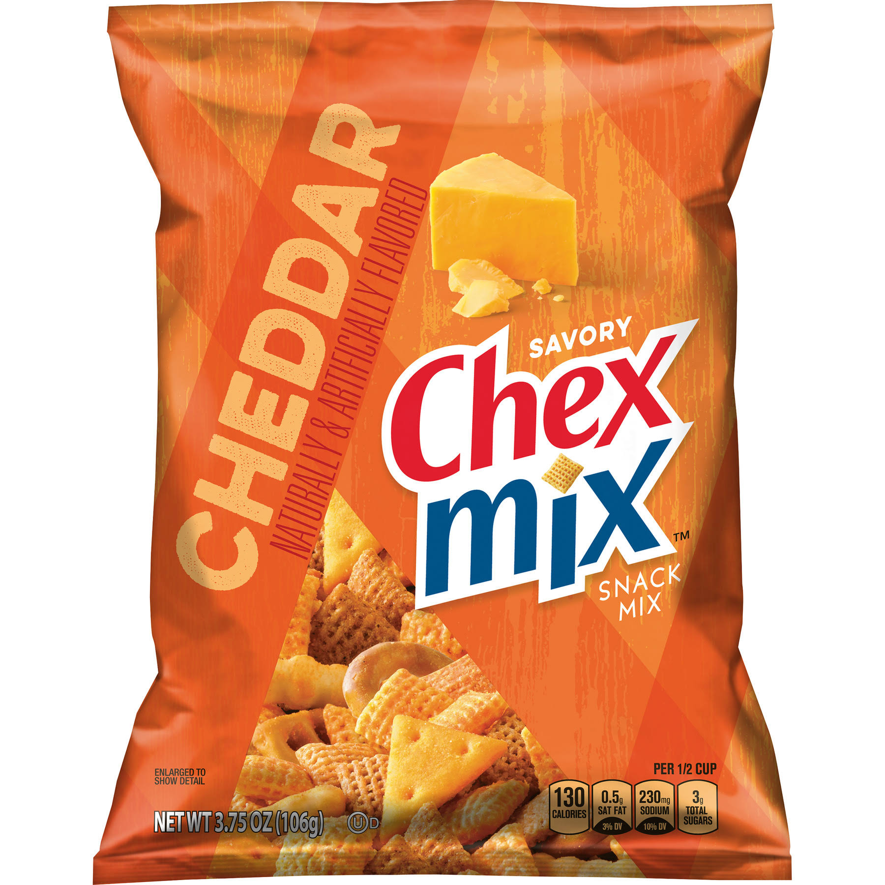 Chex Mix Snack - Cheddar, 3.75oz