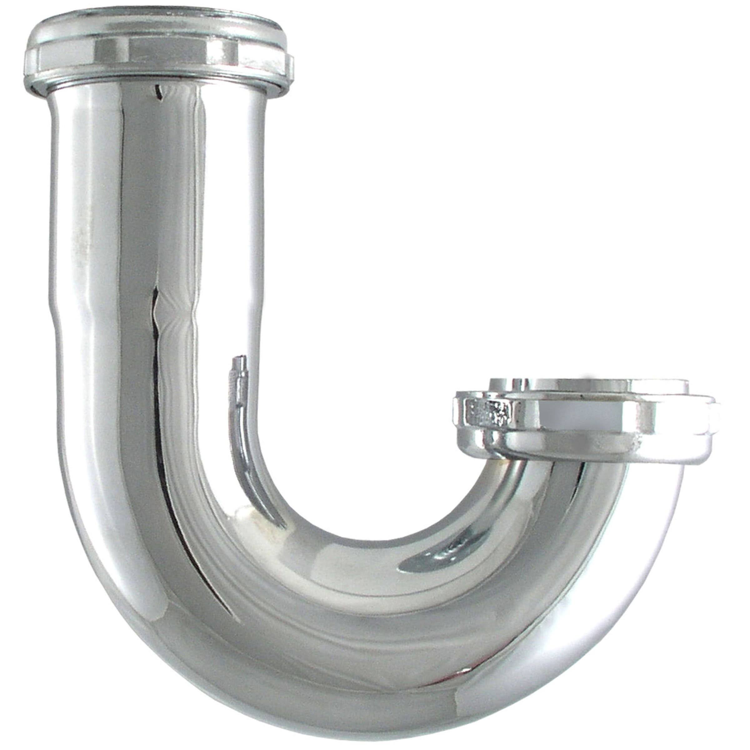 LDR Chrome Plated Brass J Bend Kitchen Sink Trap - 1 1/2"