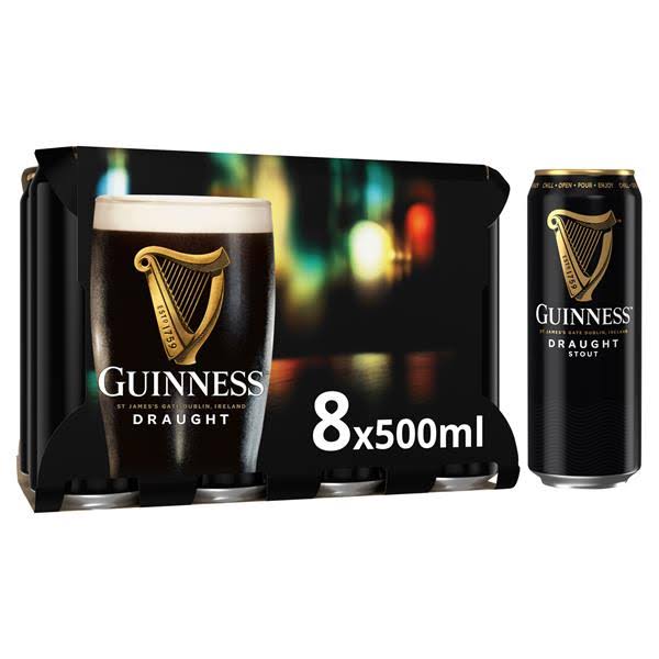 Guinness Draught Beer - 500ml, 8ct