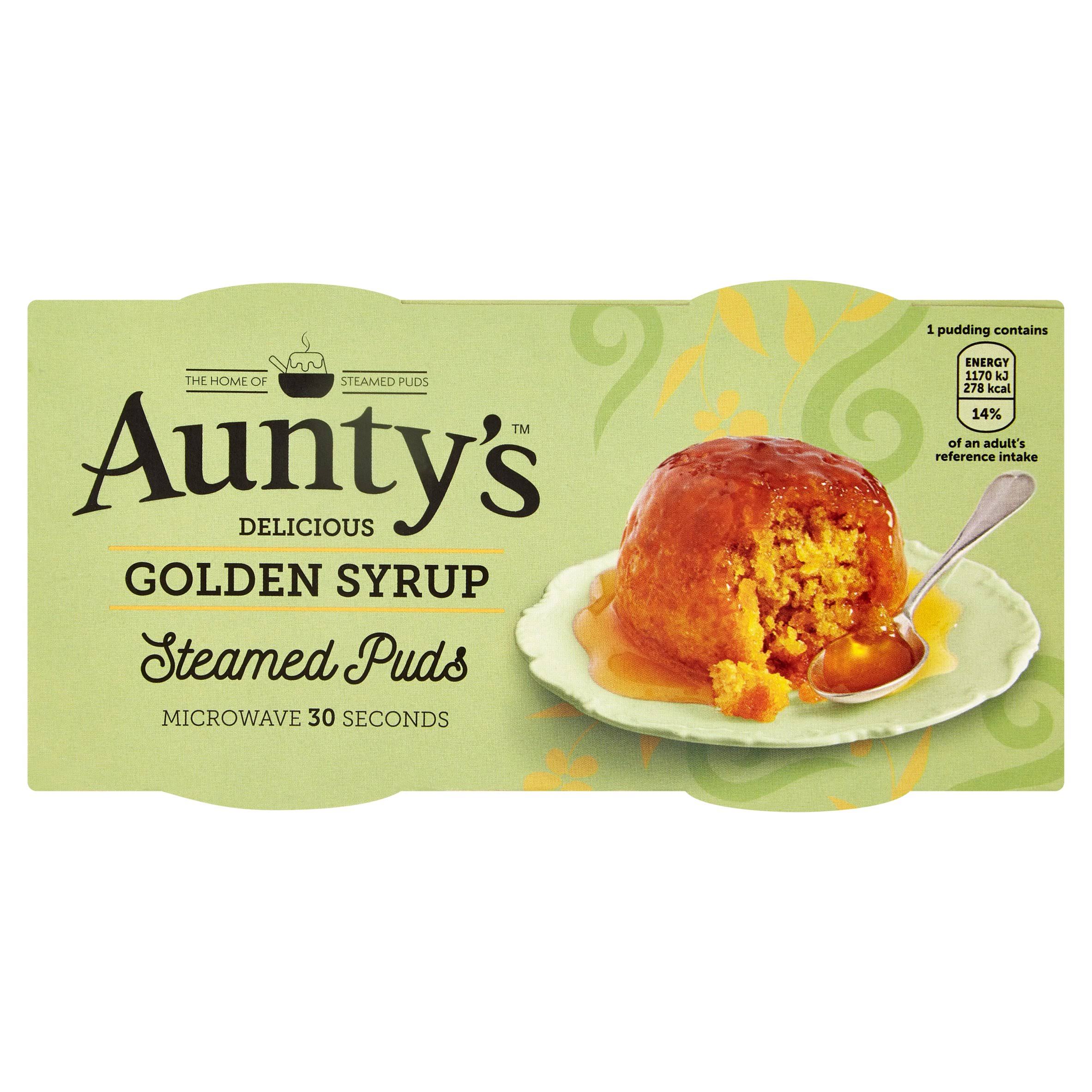 Aunty's Delicious Golden Syrup Steamed Puds - 2 x 95g