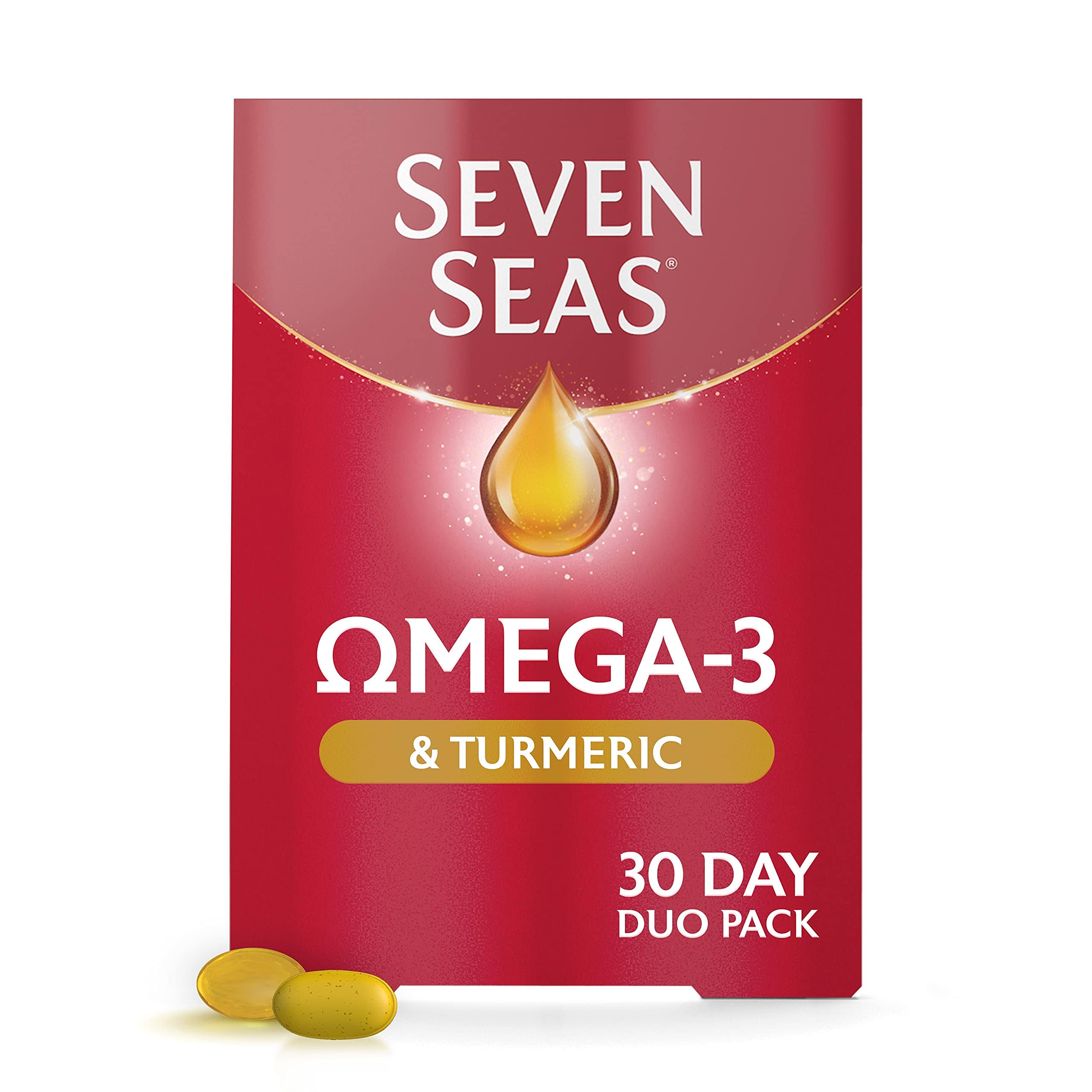 Seven Seas Omega 3 Turmeric 30 Capsules & 30 Tablets