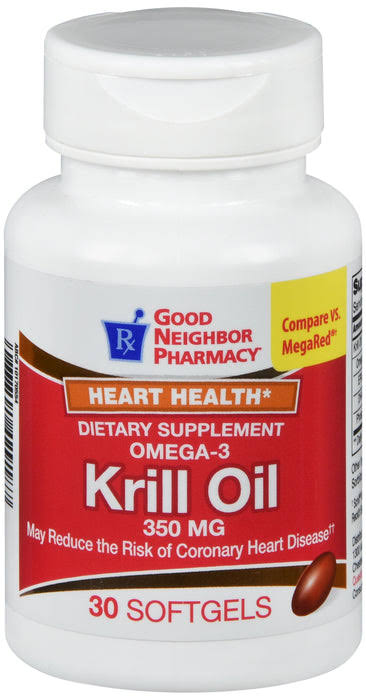 GNP Krill Oil 350 mg Softgels, 30 Capsules