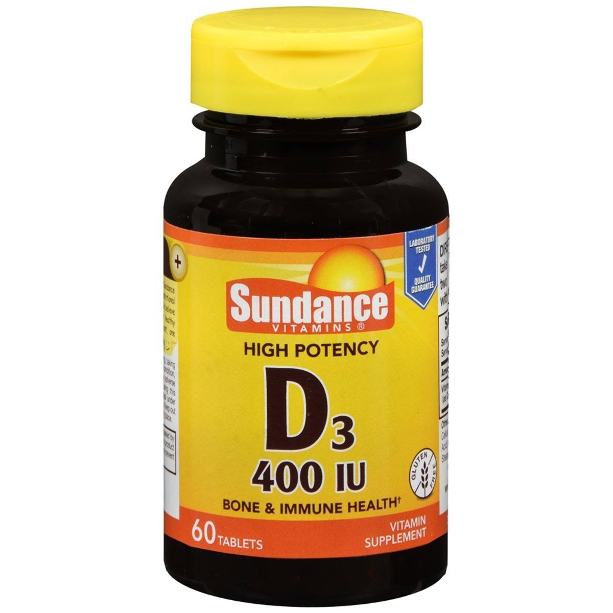 Sundance Vitamins D3 400 IU, 60 Tablets Each (1)