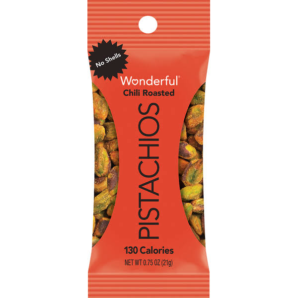 Wonderful Pistachios, Chili Roasted, No Shells - 0.75 oz
