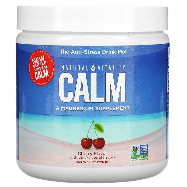 Natural Vitality Calm The Anti-stress Drink Mix Cherry 8 oz (226 g)