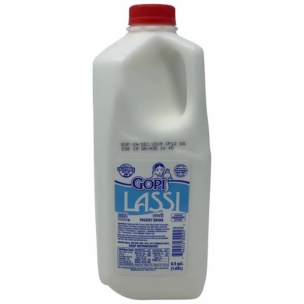 Gopi Half Gallon Plain Lassi Yogurt Drink