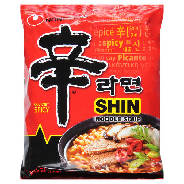 Nongshim Gourmet Spicy Shin Ramyun Noodle Soup - 4.2oz