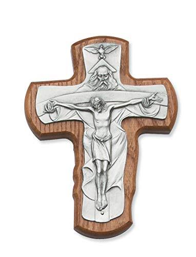 McVan Inc. 5 1/2" Walnut Trinity Crucifix Gift Box Included - Dcor Gif