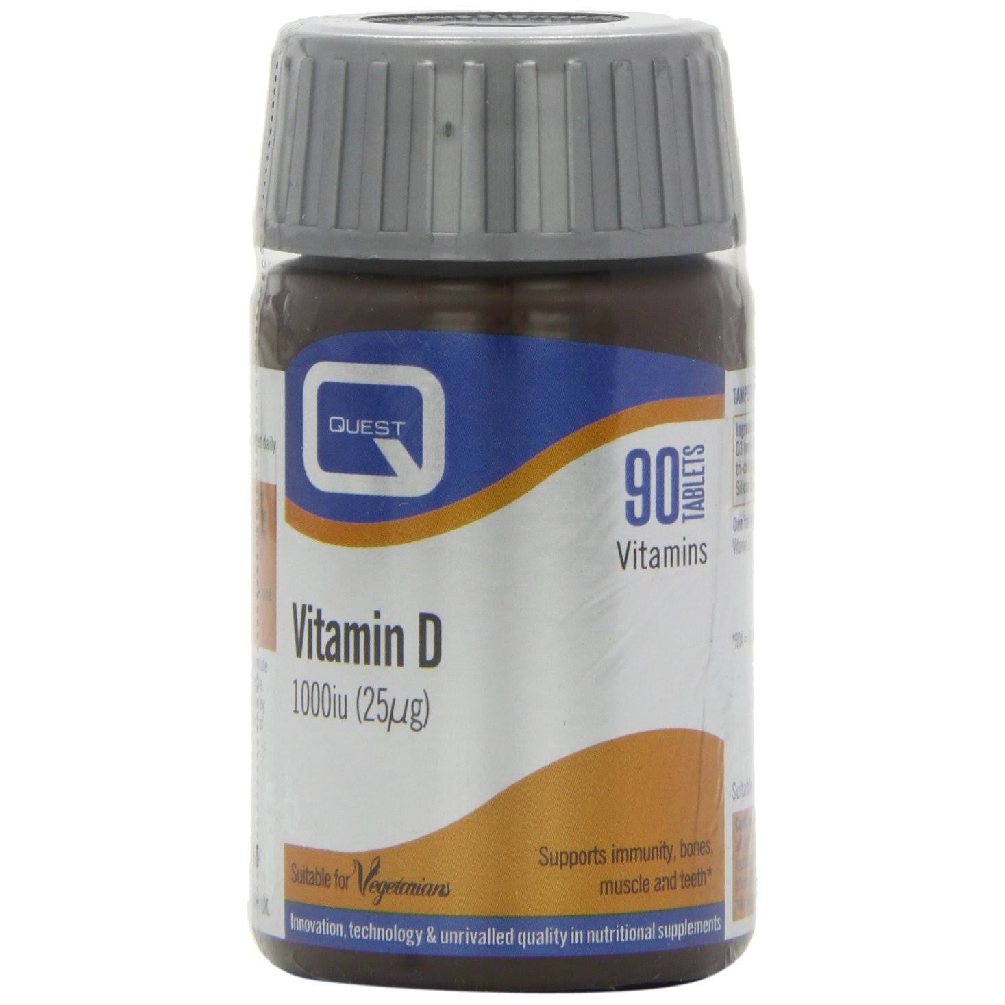 Quest Vitamin D3 1000 I.U., 90 Tablets