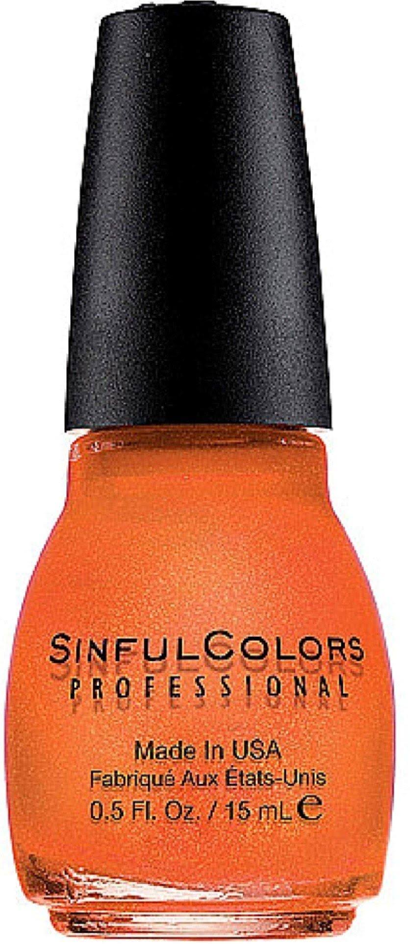 Sinful Colors Professional Nail Enamel - 853 Cloud 9 Orange, 0.5oz