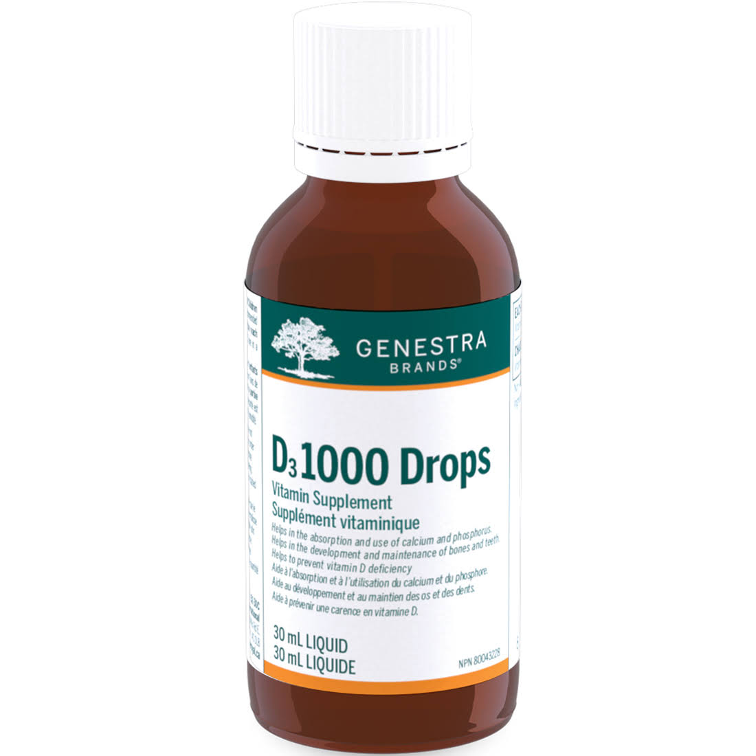 Genestra D3 1000 Drops 30mL
