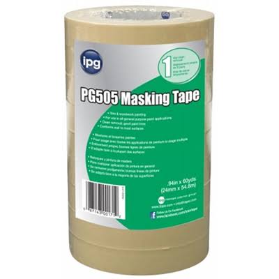 Intertape Polymer Group Utility Grade Paper Masking Tape - 0.94" x 60yds