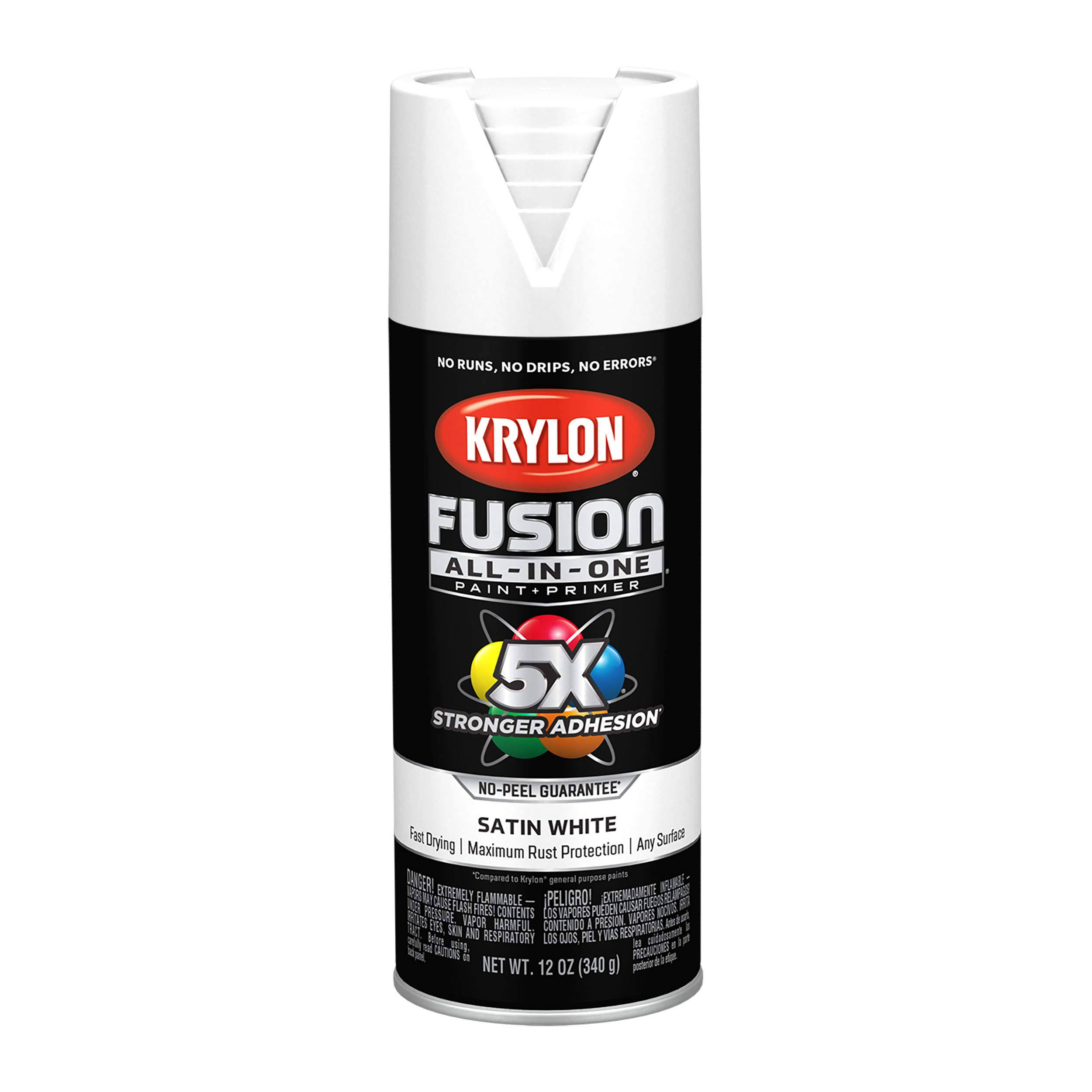 Paint Spray+Primer Satin Bright White 340g. Krylon