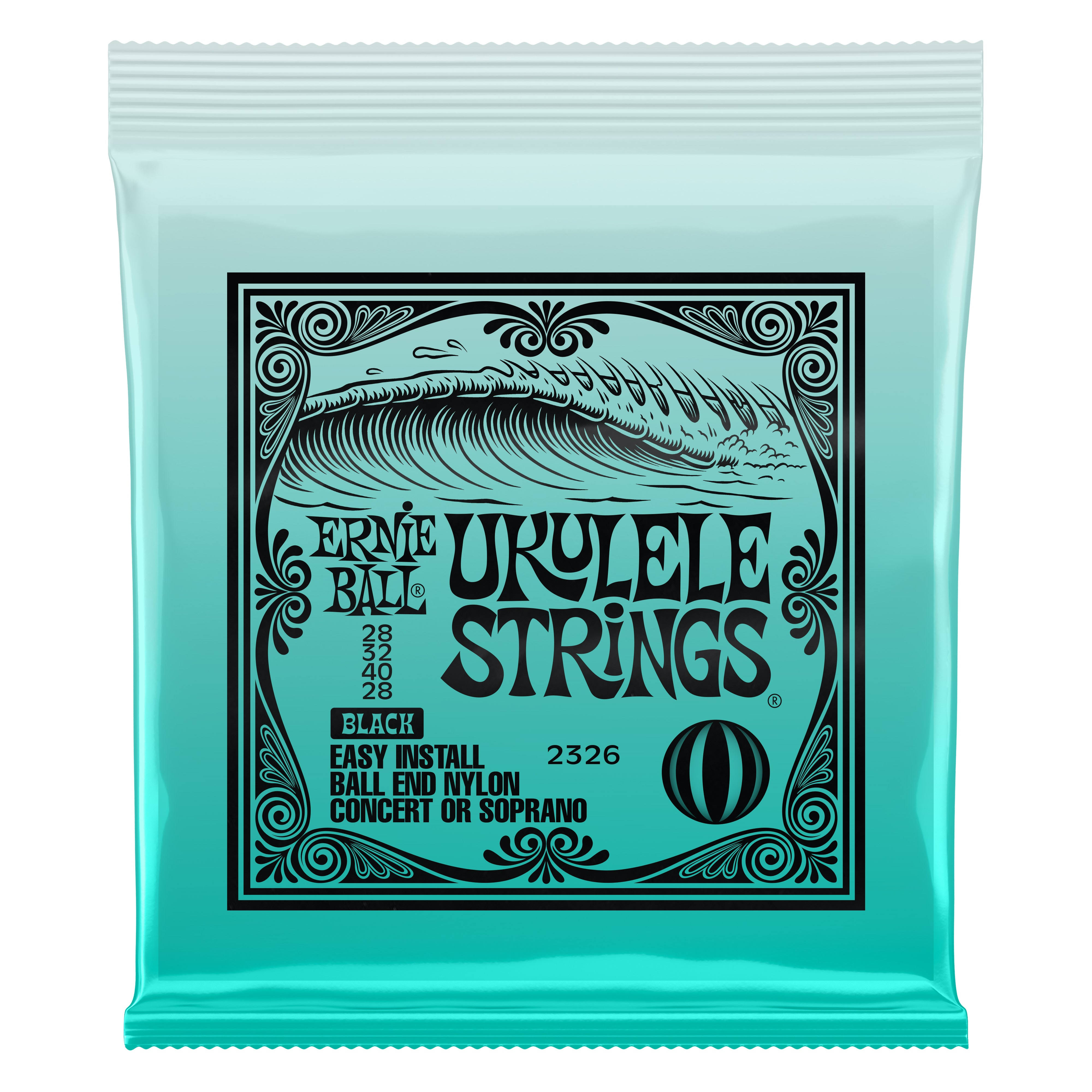 Ernie Ball Ukulele Strings Black Nylon