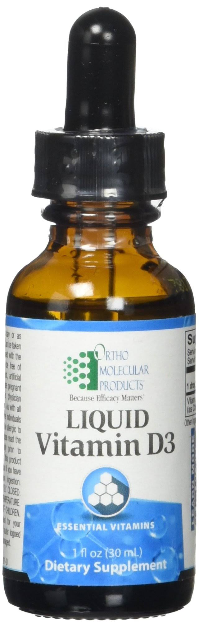 Ortho Molecular Liquid Vitamin D3 Supplement - 30ml