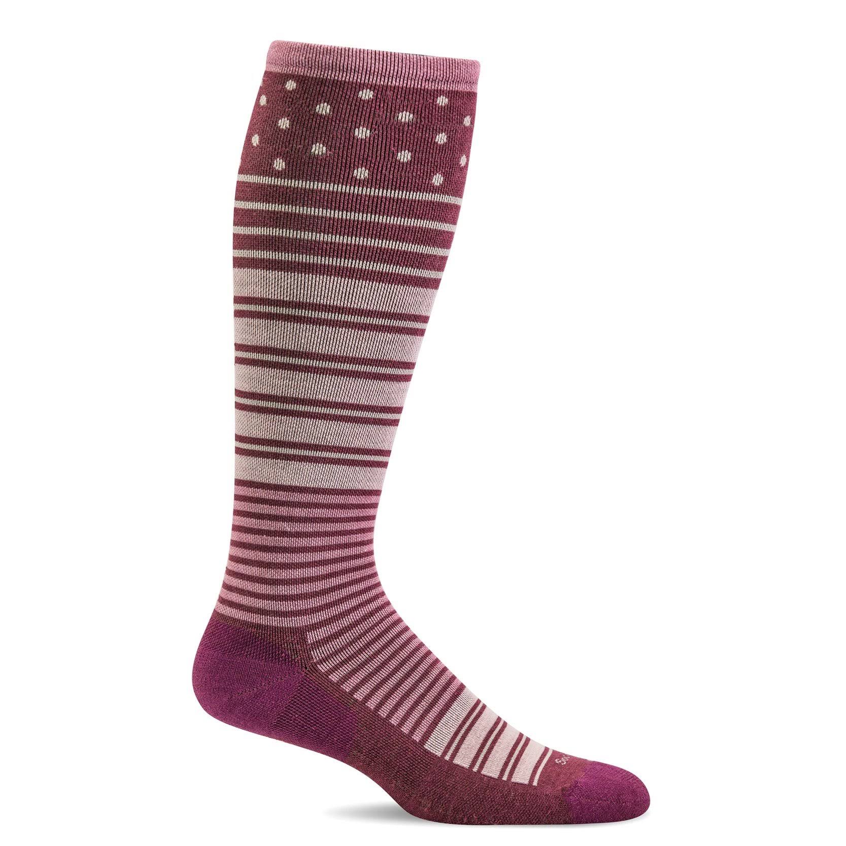 Sockwell Women's Twister Firm Compression Socks S/M / Mulberry