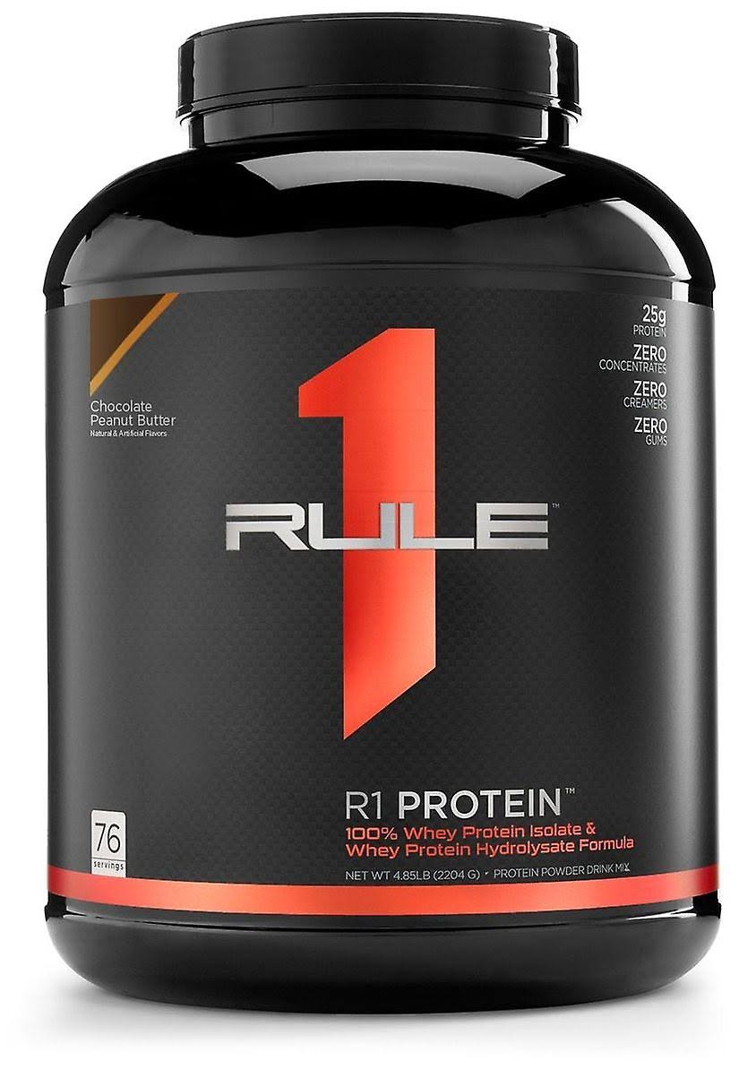 Rule 1 Whey Protein Isolate Supplement - Chocolate Peanut Butter, 76 Servings